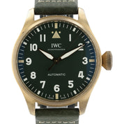 IWC Big Pilot Green Dial Bronze 43mm Automatic Movement Mens Watch IW329702