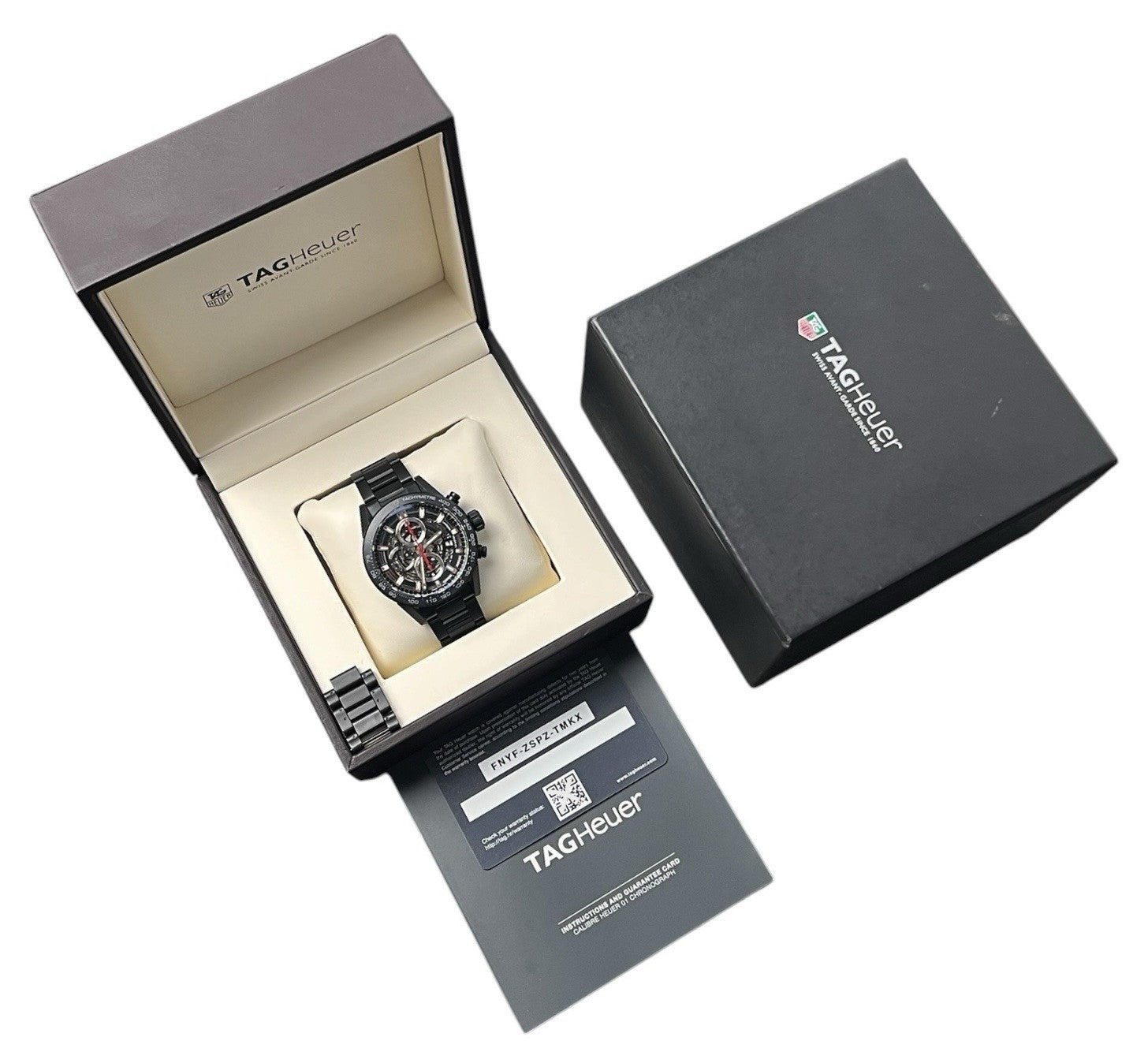 Tag Heuer Carrera Calibre Black Dial Ceramic 43mm Automatic Men's Watch CAR2090