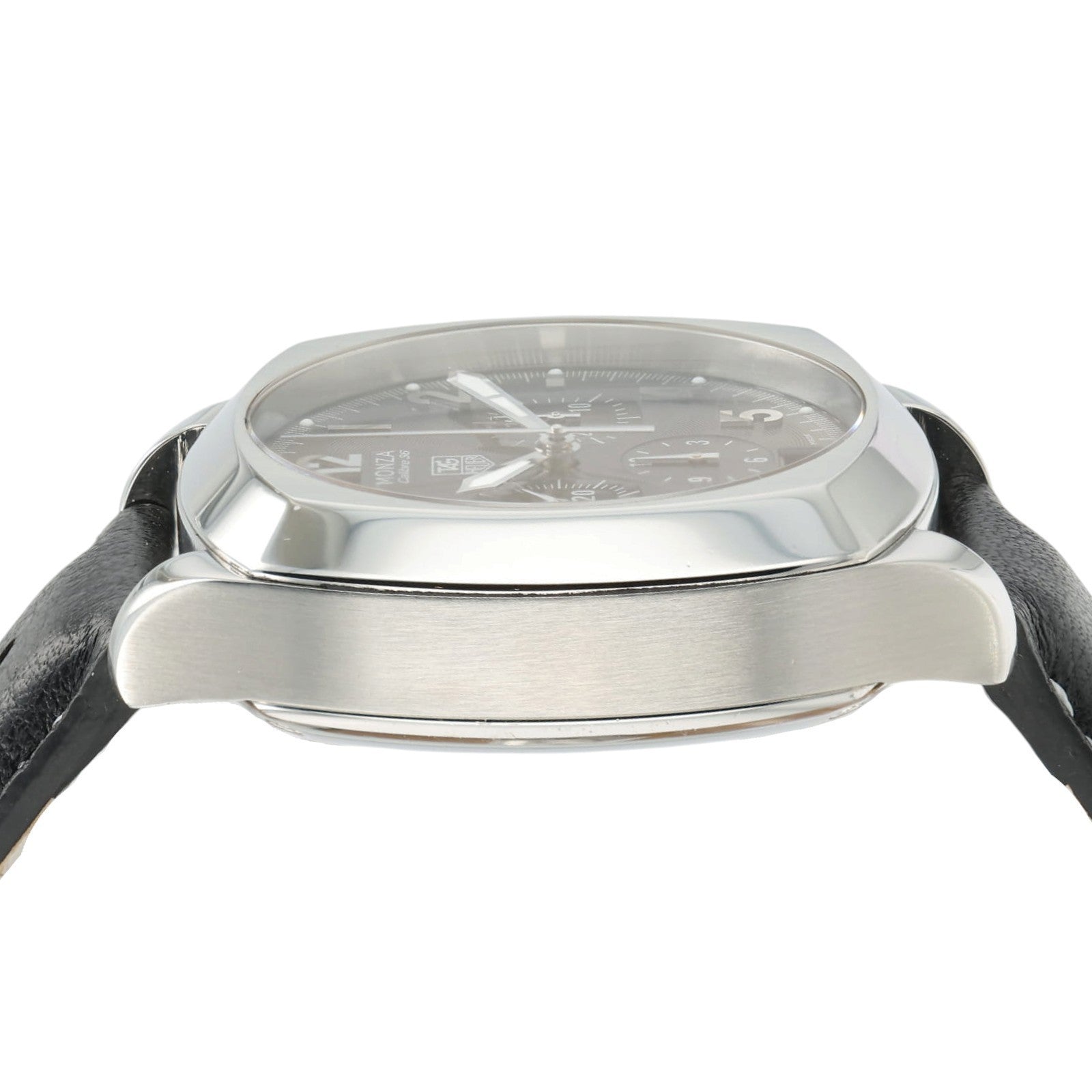 Tag Heuer Monza Black Dial Steel 38mm Automatic Chronograph Mens Watch CR5110