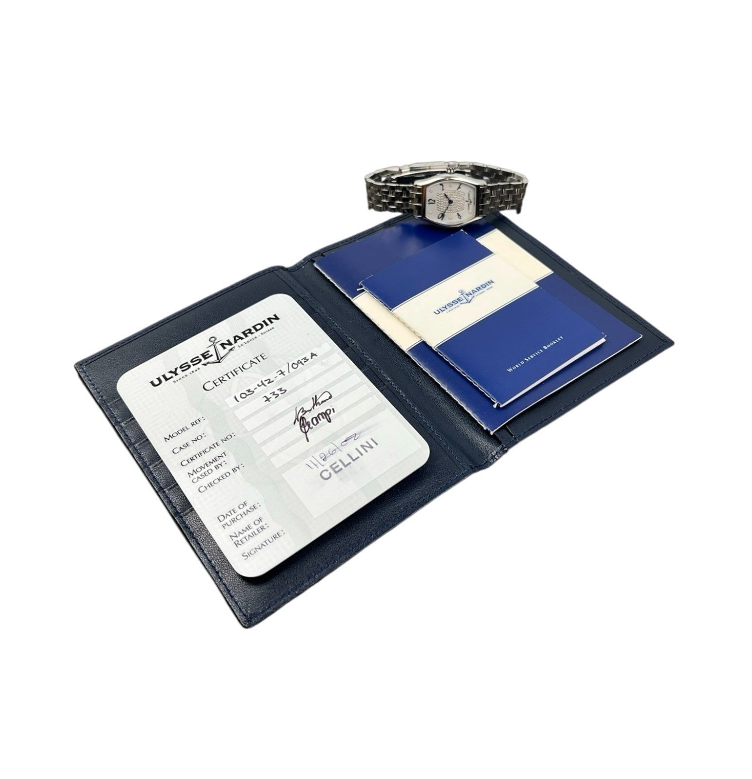 Ulysse Nardin Michelangelo Diamond MOP Dial Steel 26mm Automatic Watch 103-48