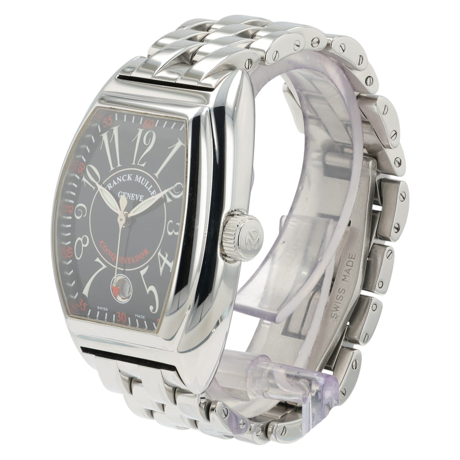 Franck Muller Conquistidor Black Dial Steel 33x40mm Automatic Mens 8005 H SC