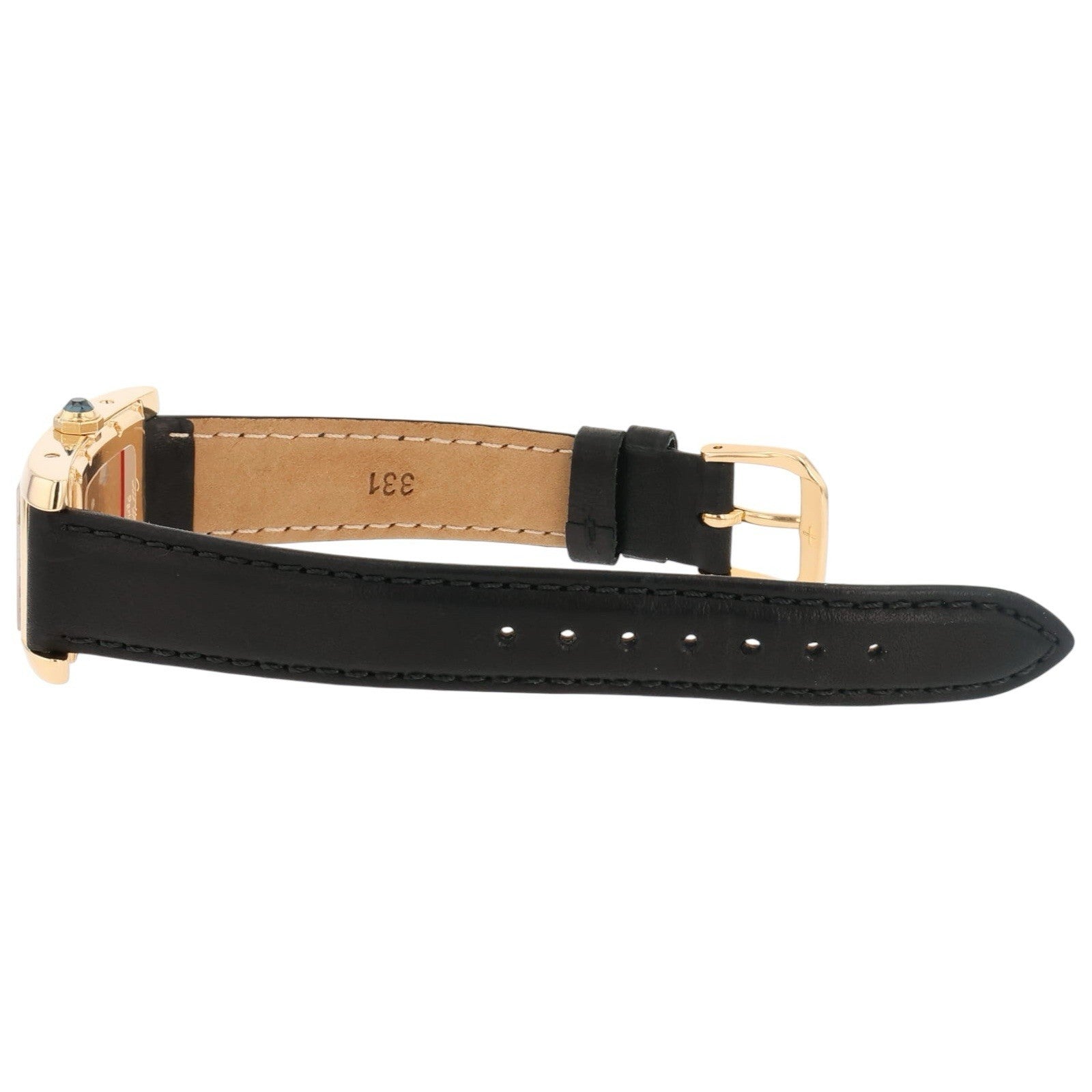 Cartier Tank Americaine 18k Yellow Gold Silver Dial 24mm Quartz Watch W26009C9