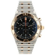 Breitling Chronomat B01 Black MOP Dial 18k Rose Gold & Steel LE 42mm Mens UB0134