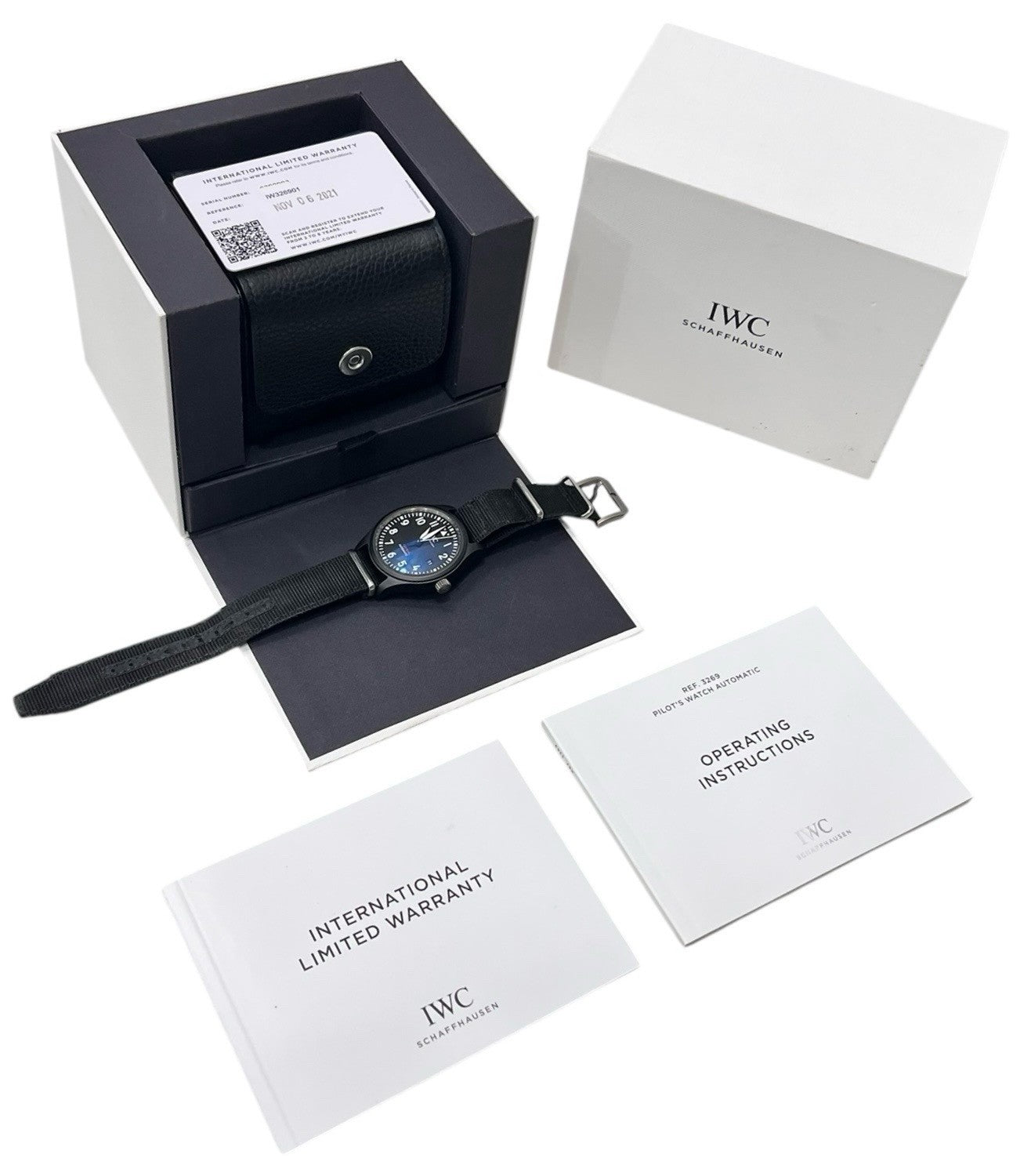 IWC Top Gun Ceramic Black Dial 41mm Automatic Movement Men’s Watch IW326901