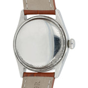 Rolex Oyster Perpetual Silver Dial Steel 34mm Automatic Men’s Watch 6107