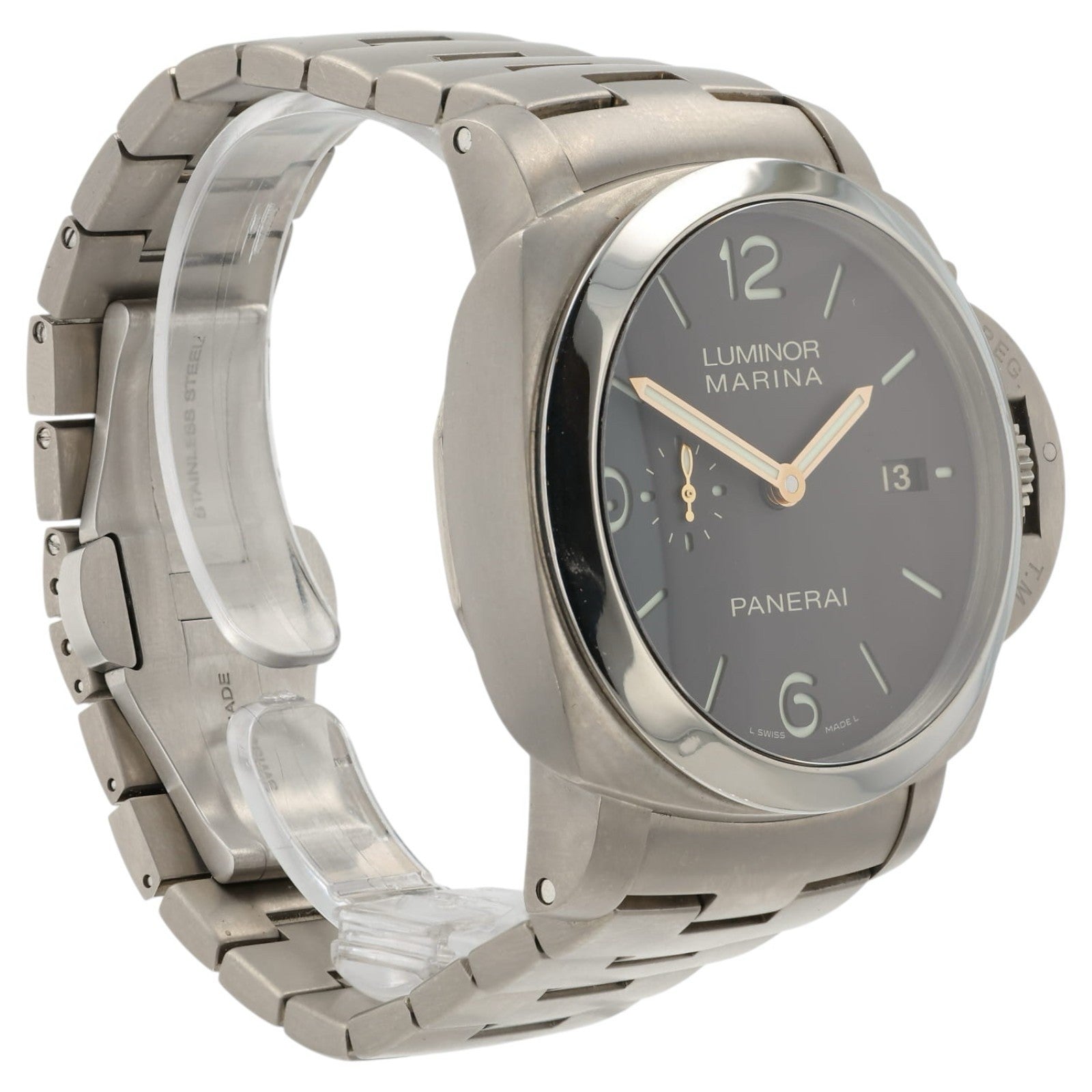Panerai Luminor Marina Brown Dial Titanium 44mm Automatic Men’s Watch PAM00352