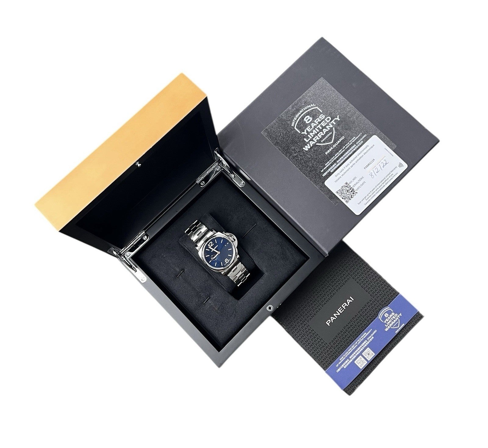 Panerai Luminor Blue Dial Stainless Steel 42mm Automatic Men’s Watch PAM01124