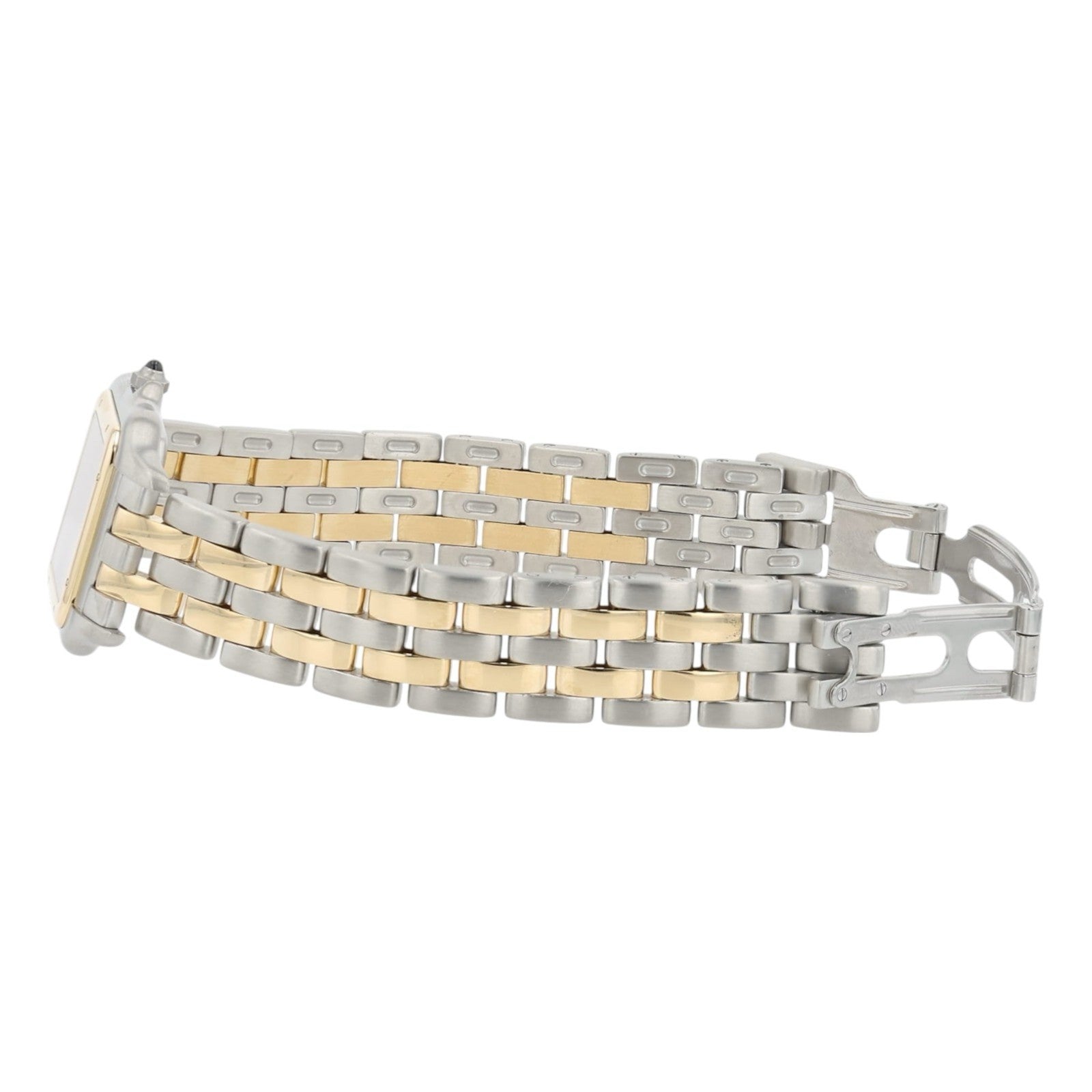 Cartier Panthere Silver Dial Gold and Steel 27mm Quartz Unisex Watch 110000R