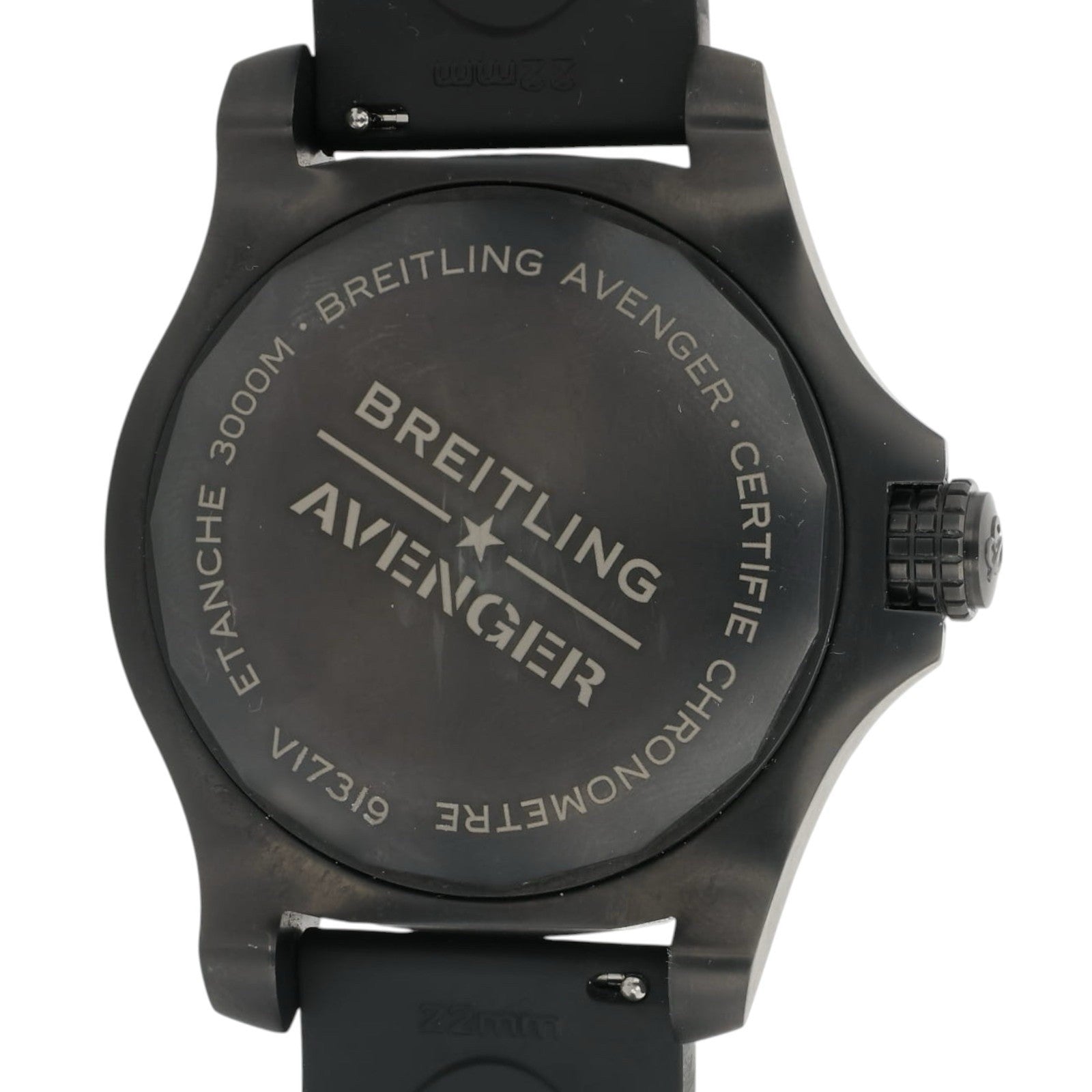 Breitling Avenger Black Dial Titanium 45mm Automatic Movement Mens Watch V17319