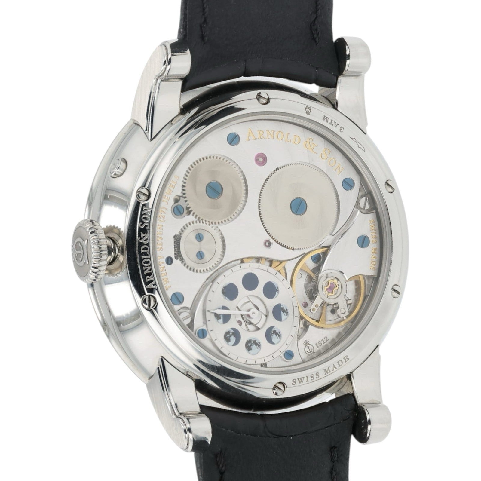 Arnold & Son Perpetual Moon Black Dial Steel 42mm Manual Mens 21.1.1.01.041