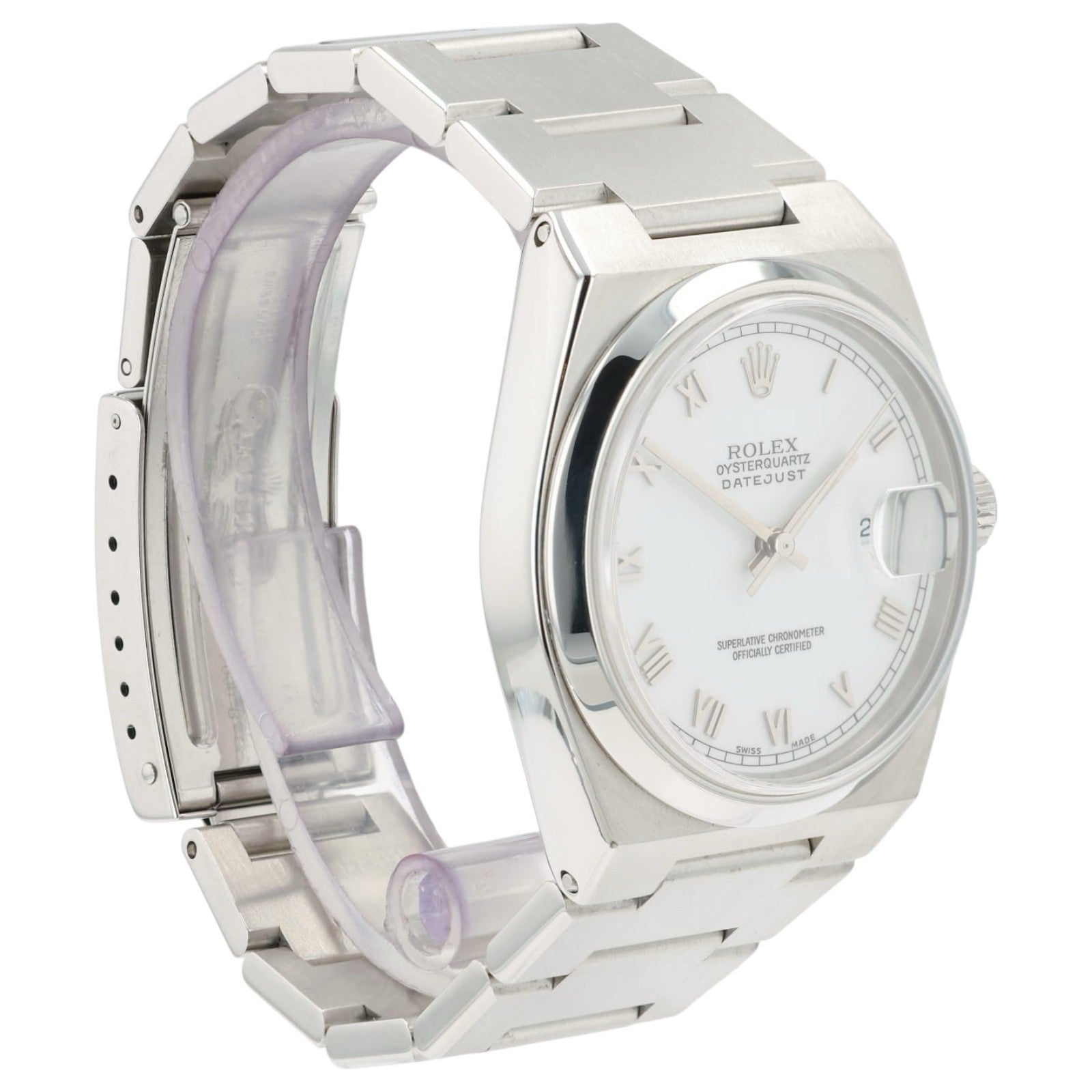 Rolex Datejust Silver Dial Stainless Steel Quartz Men’s Watch 17000 W/ Papers