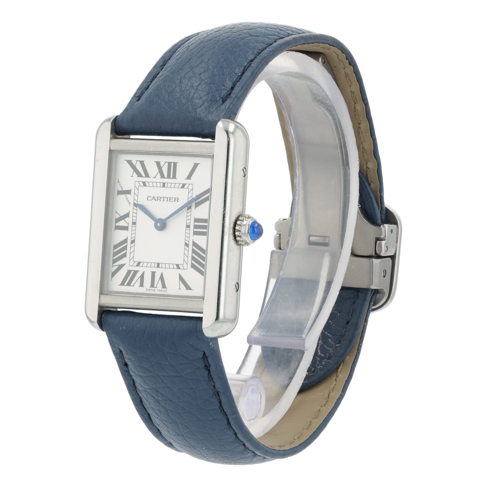 Cartier Tank Solo Silver Dial Stainless Steel 31x24mm Quartz Women’s WSTA0030