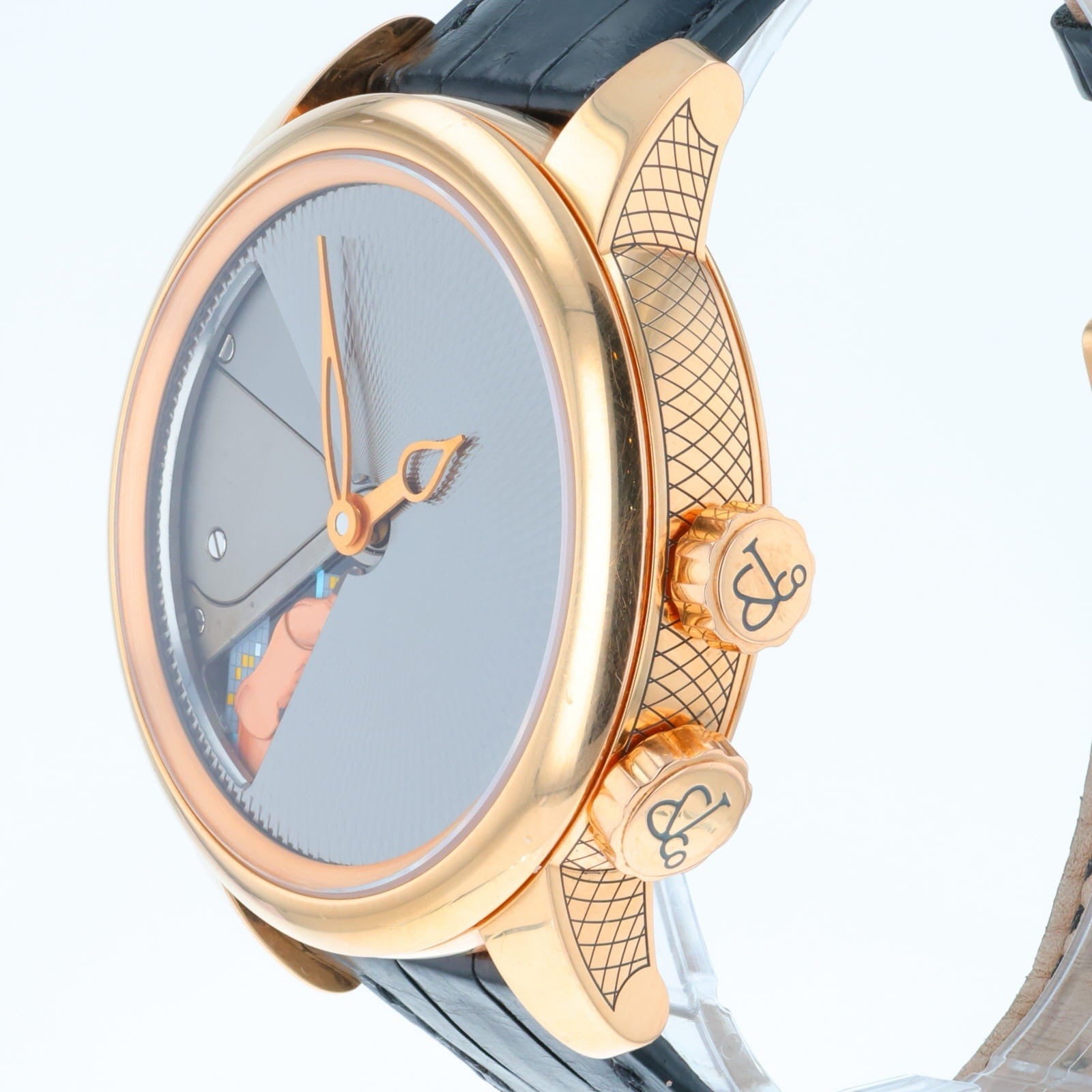 Jacob & Co. Caligula 18k Rose Gold Grey & Multicolor Dial 45mm Automatic Mens