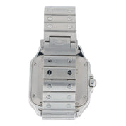 Cartier Santos Stainless Steel Blue Dial Medium Size Automatic Mens WSSA0063