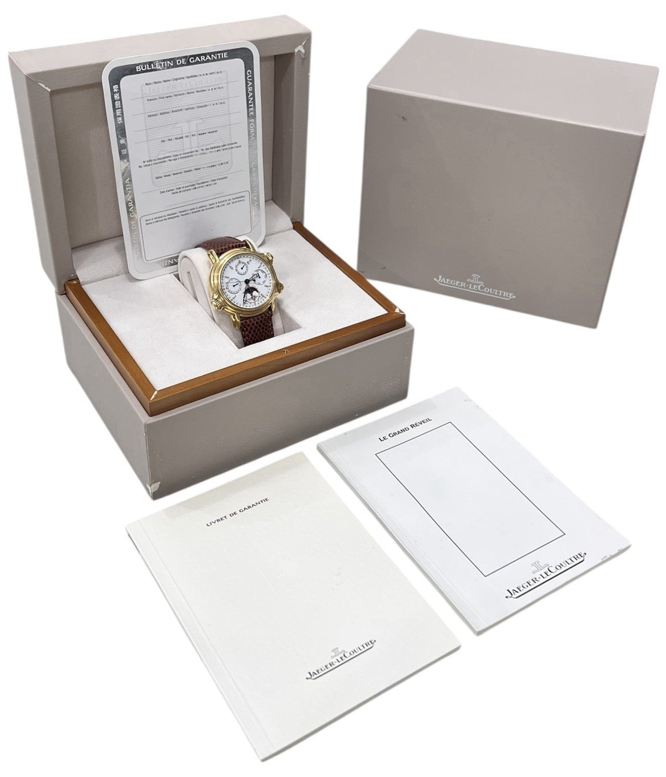 Jaeger-LeCoultre Grand Reveil 18k Gold Perpetual Calendar Alarm Watch 180.1.99