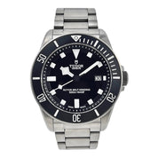 Tudor Pelagos Date Black Dial Titanium Automatic Men's Watch 25500TN