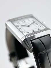 Jaeger LeCoultre Reverso Squadra 236.8.47 31mm Men's Quartz Watch Silver Tone