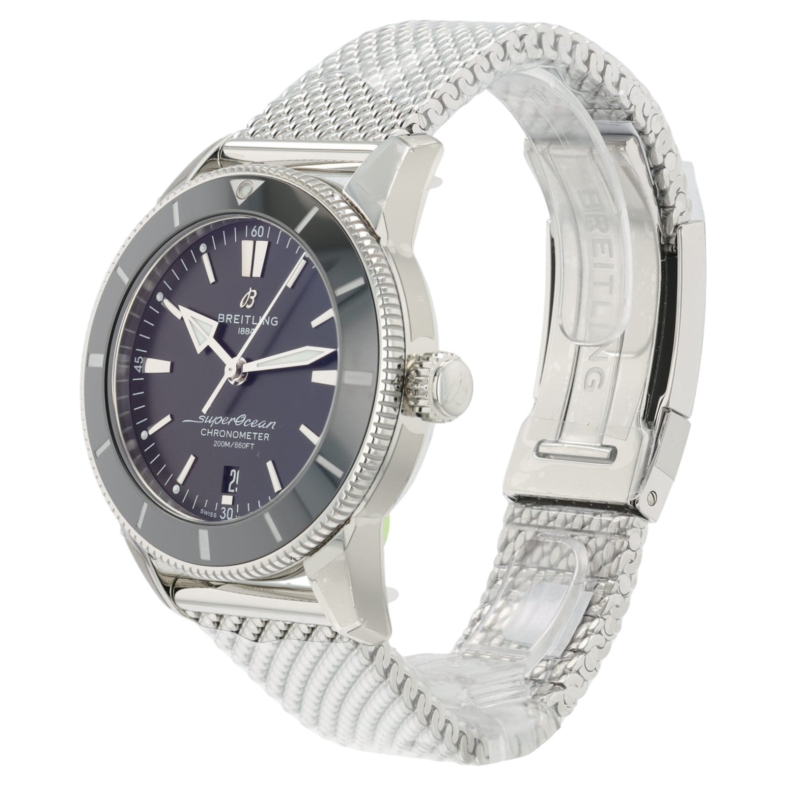 NEW 2026 Breitling Superocean Heritage II Black Dial & Bezel 44mm Watch AB2030