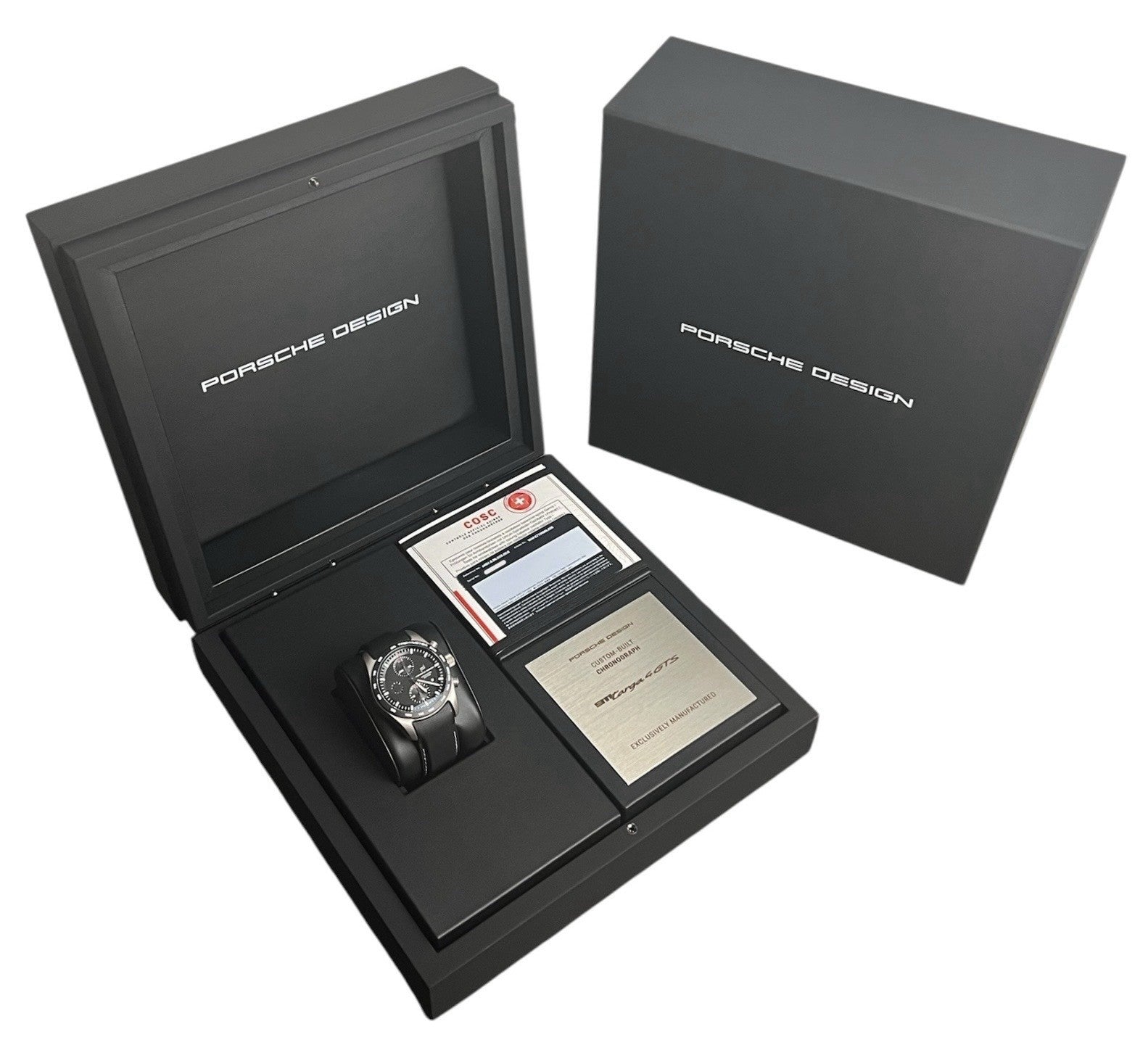NEW Porsche Design Chronograph Black Dial Titanium 42mm Auto Men’s 6014.0001