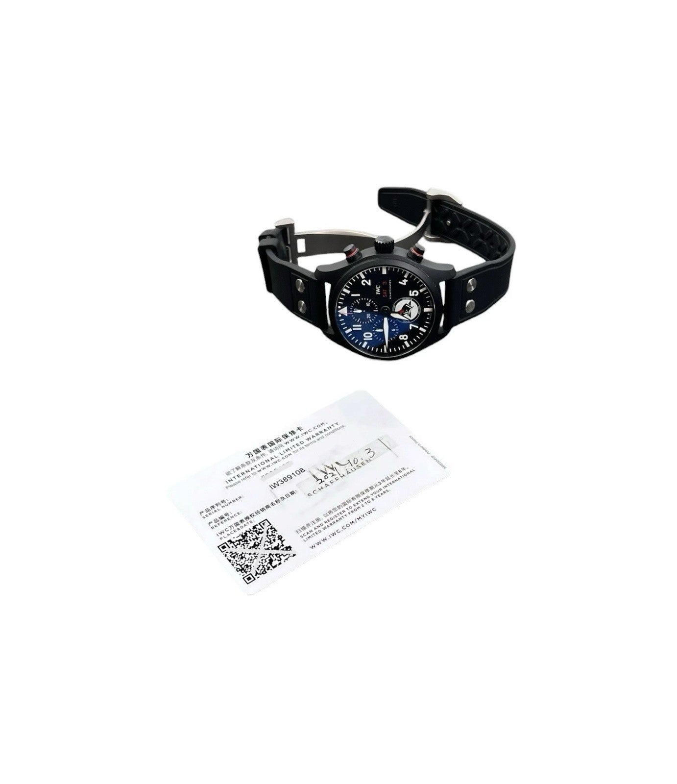IWC Pilot Chronograph “Tophatters” Black Dial Ceramic 44mm Automatic IW389108