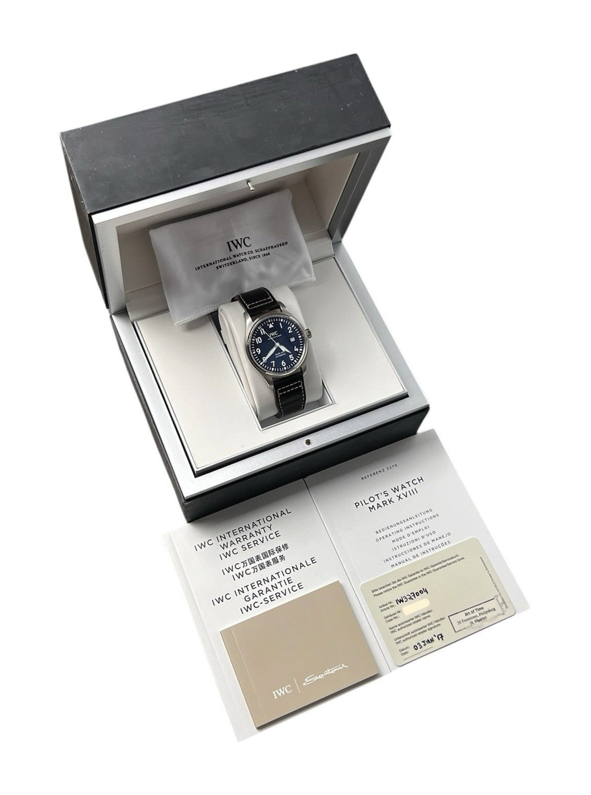 IWC Mark XVIII Le Petit Prince Blue Dial Stainless Steel 40mm Automatic IW327010