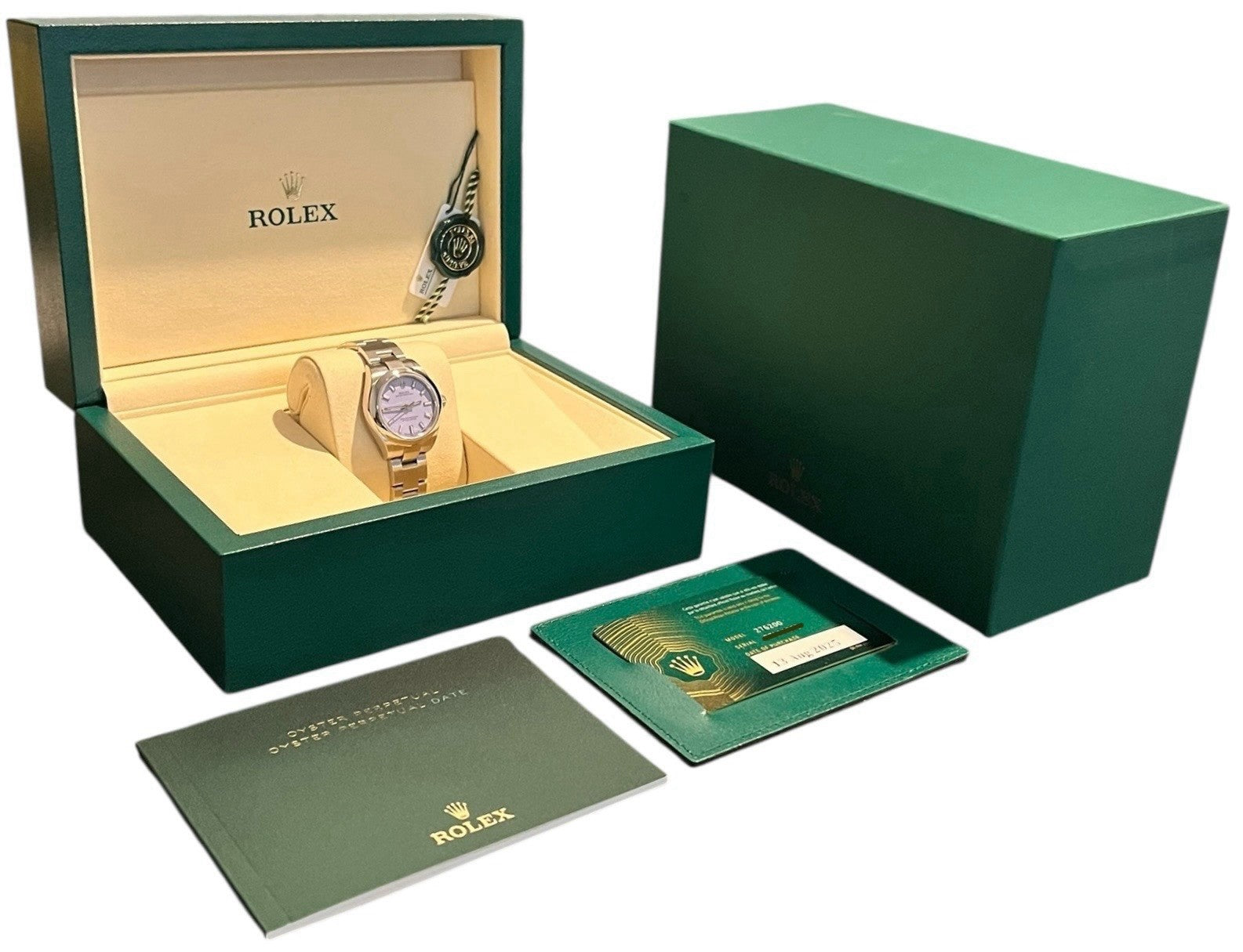 NEW 2025 Rolex Oyster Perpetual Lavender Dial 28mm Automatic Womens Watch 276200