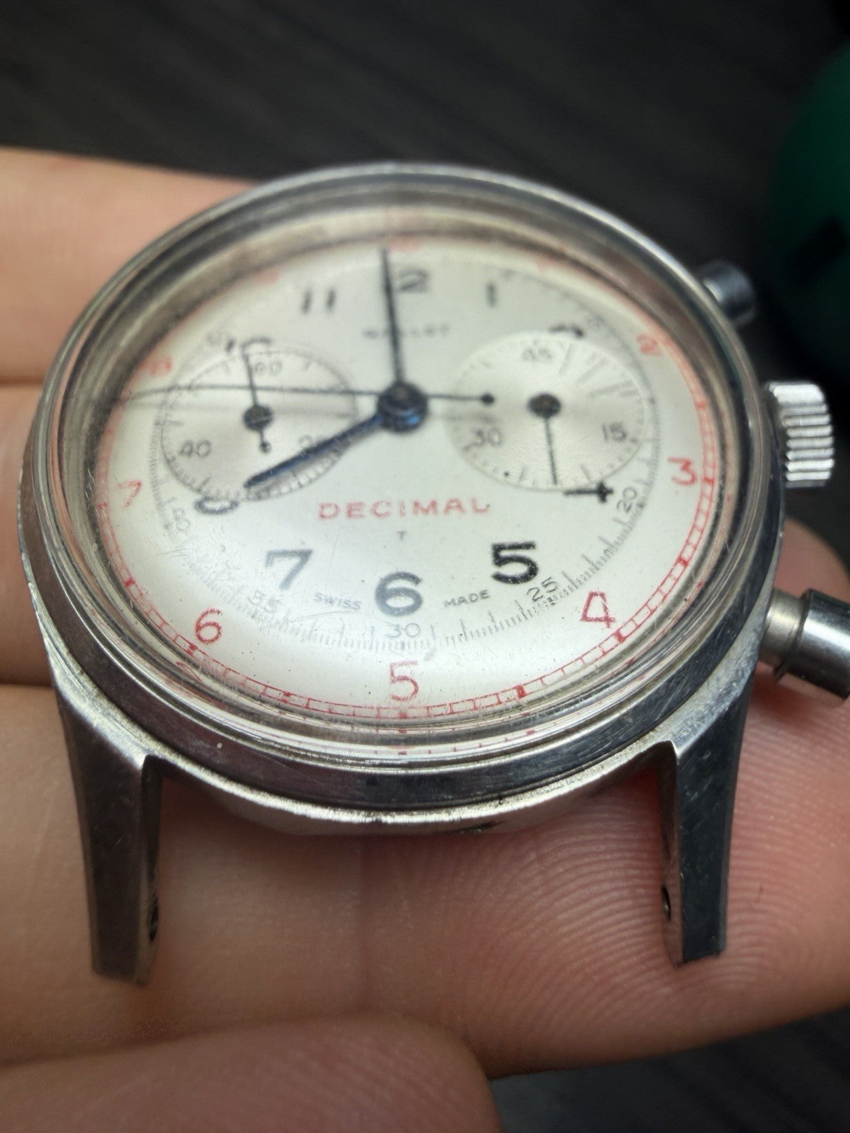 Gallet Multichron Decimal Chronograph 36mm Manual-Wind Watch - FOR PARTS