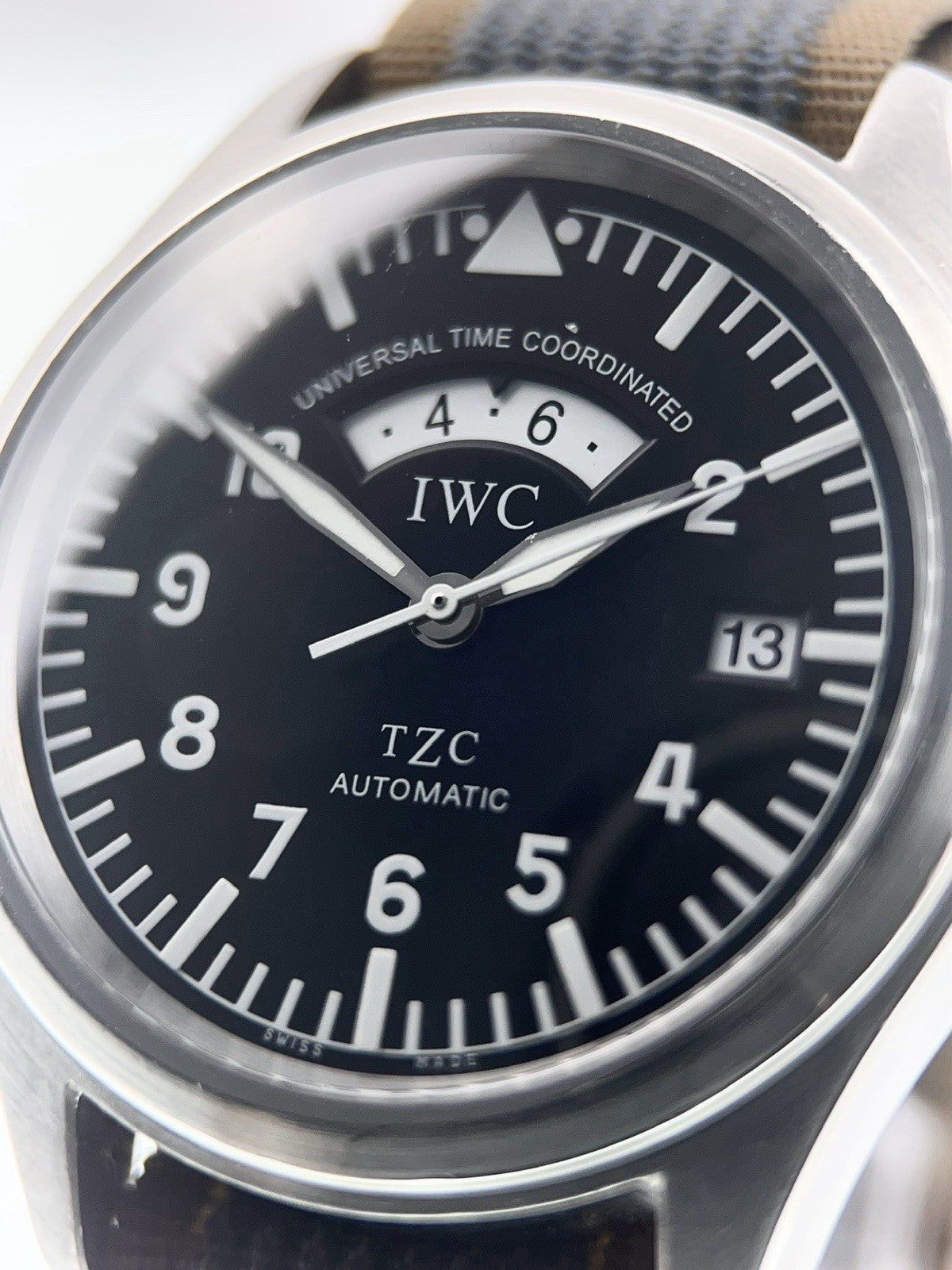 IWC Pilot Spitfire Stainless Steel Black Dial 39mm Automatic Mens Watch IW325101