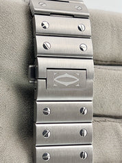 Cartier Santos Stainless Steel Grey Dial 39.8mm Automatic Movement Mens Watch