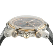 Louis Moinet Geograph Black Dial Steel and Rose Gold 45.5mm Automatic Mens Watch