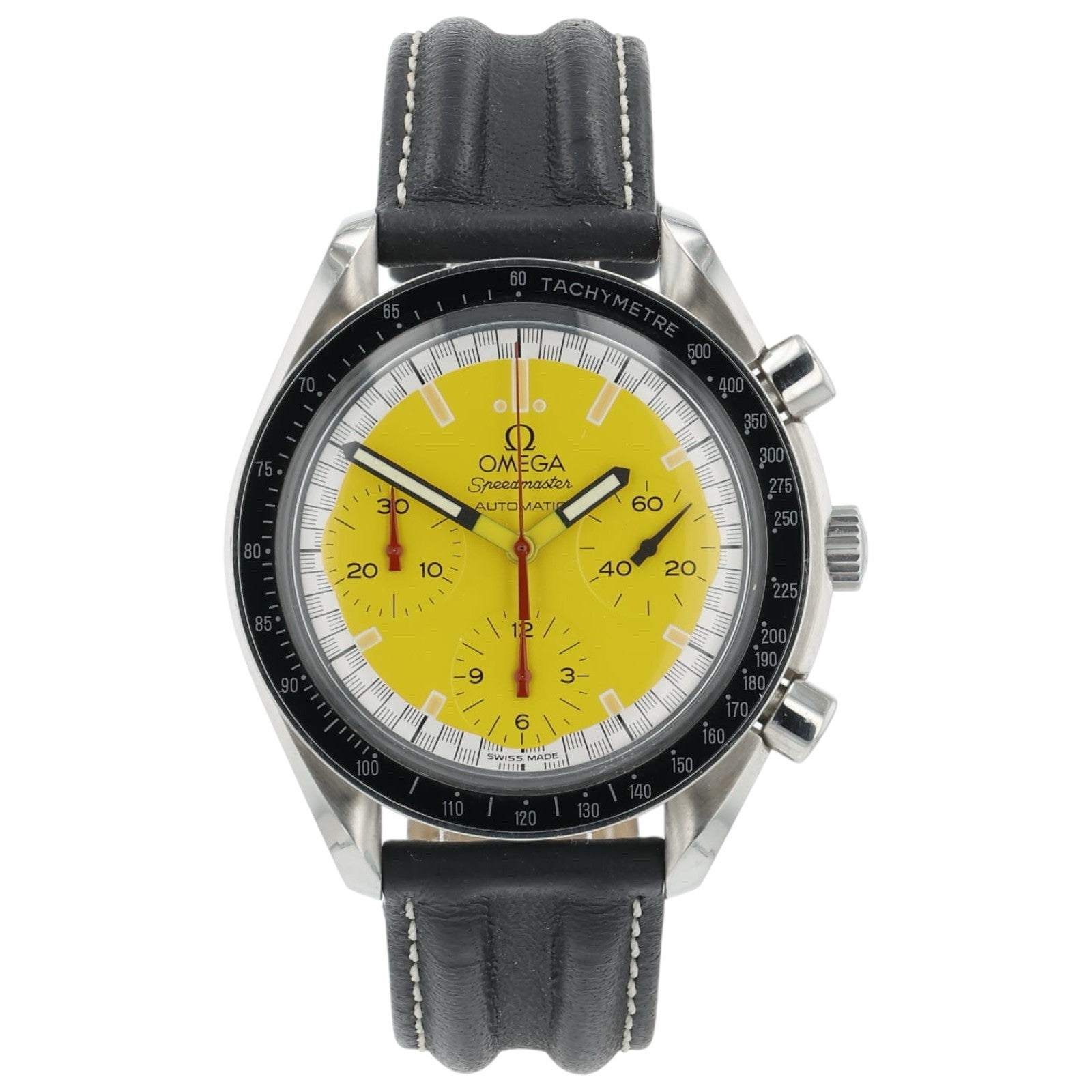 Omega Speedmaster Racing Stainless Steel Yellow Dial 39mm Automatic Mens 3510.12
