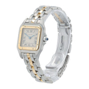 Cartier Panthere Gold & Steel Silver Dial 22mm Quartz Women's Watch 1057917