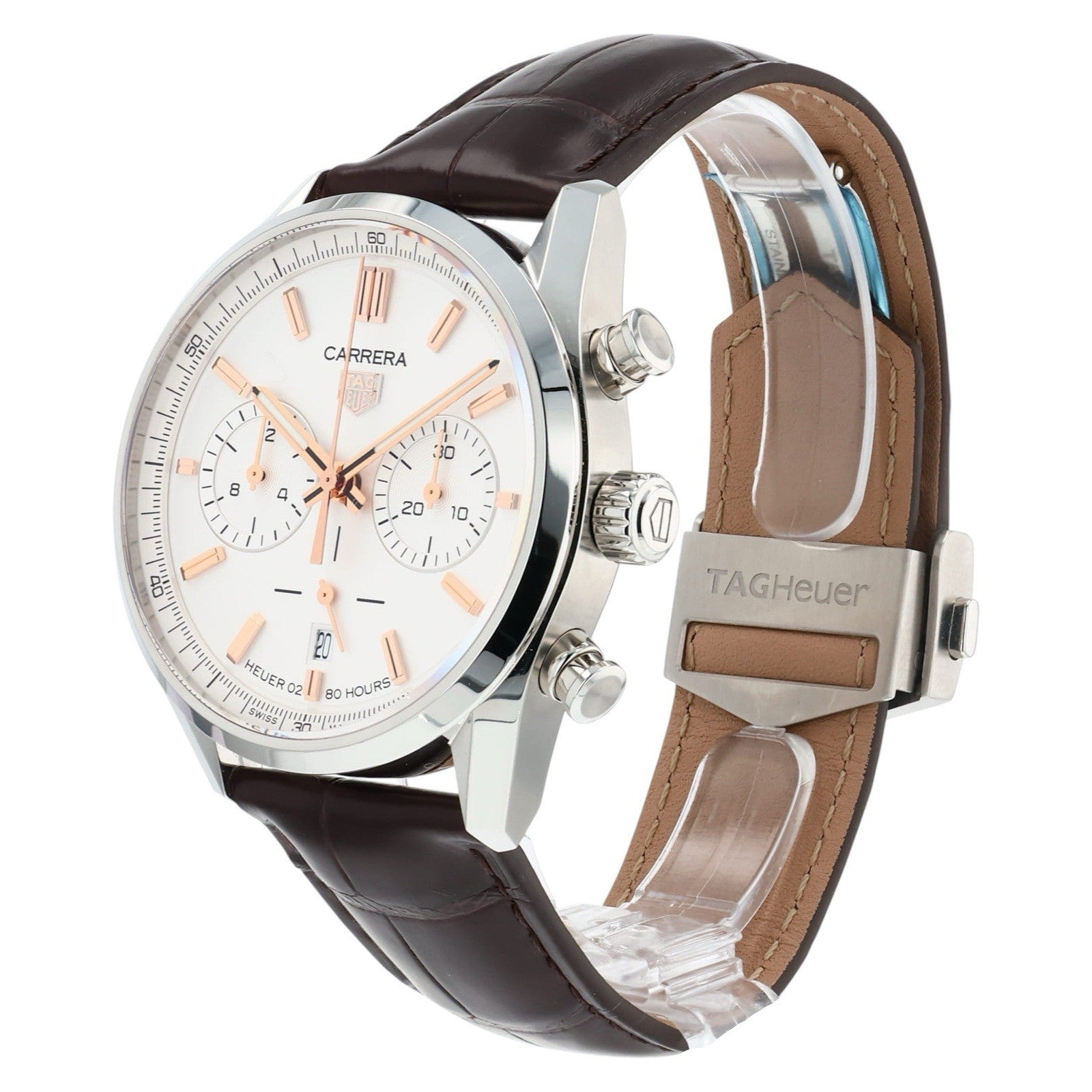 Tag Heuer Carrera White Dial Stainless Steel 42mm Automatic Men’s Watch CBN2013