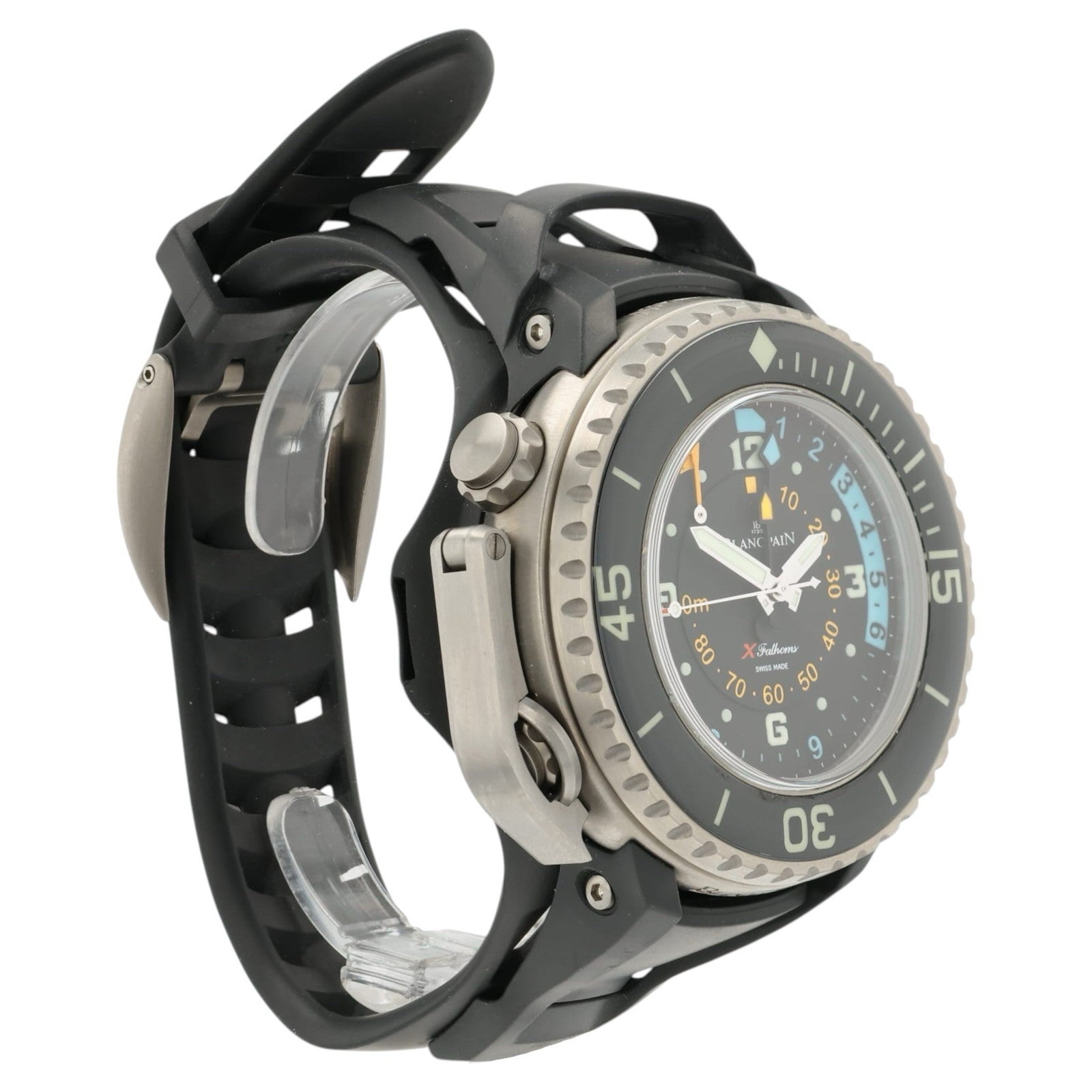 Blancpain X Fathoms Black Dial Titanium 55.6mm Automatic Mens 4018-1230-64A