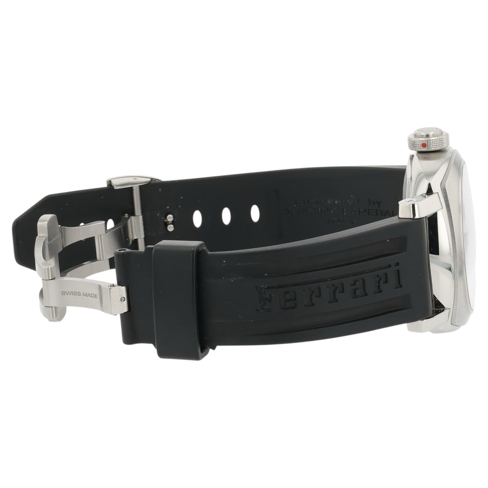 Panerai Ferrari Stainless Steel Black Dial 45mm Manual Wind Mens Watch FER00012