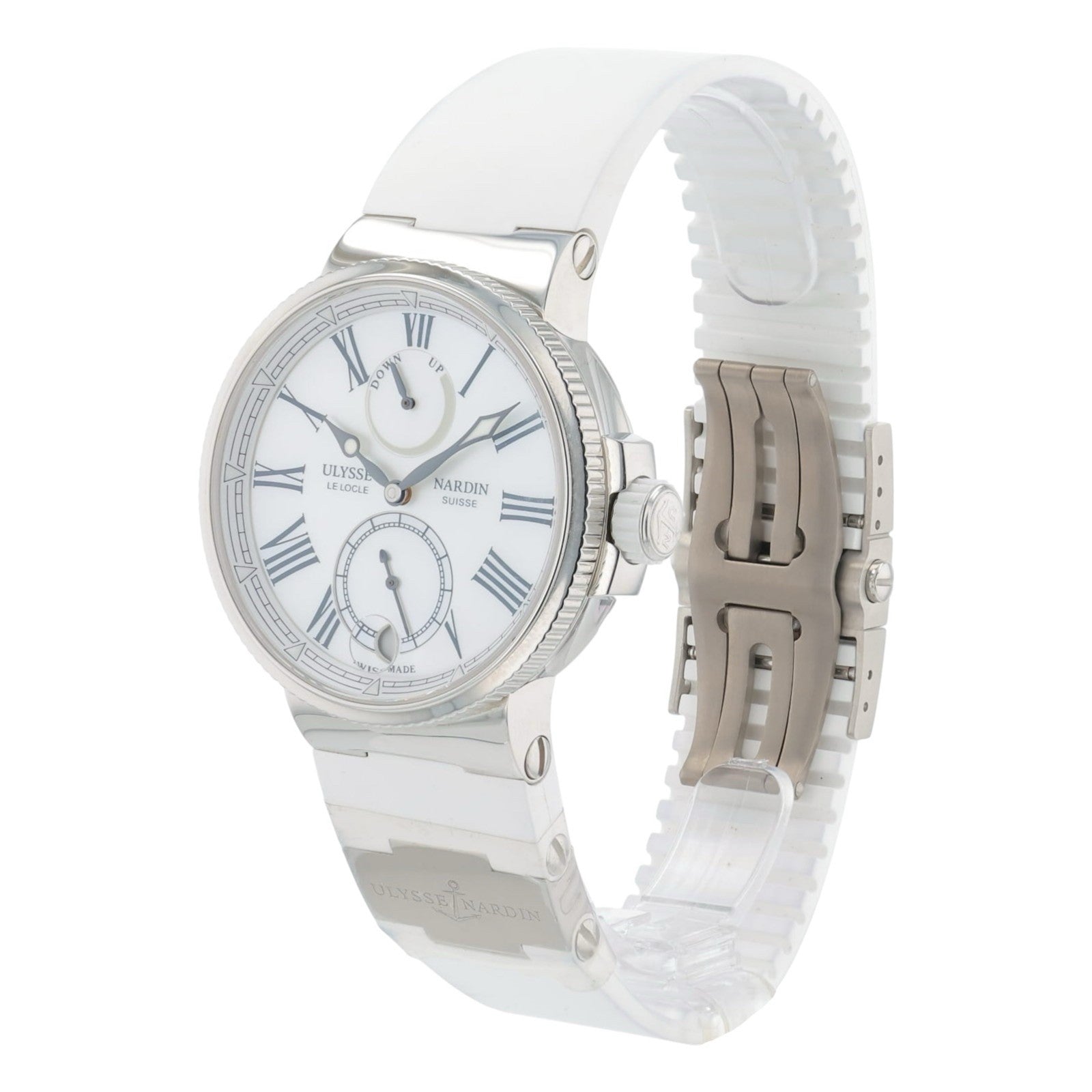 Ulysse Nardin Marine Steel Mother Of Pearl Dial 39mm Automatic Mens 1183-160