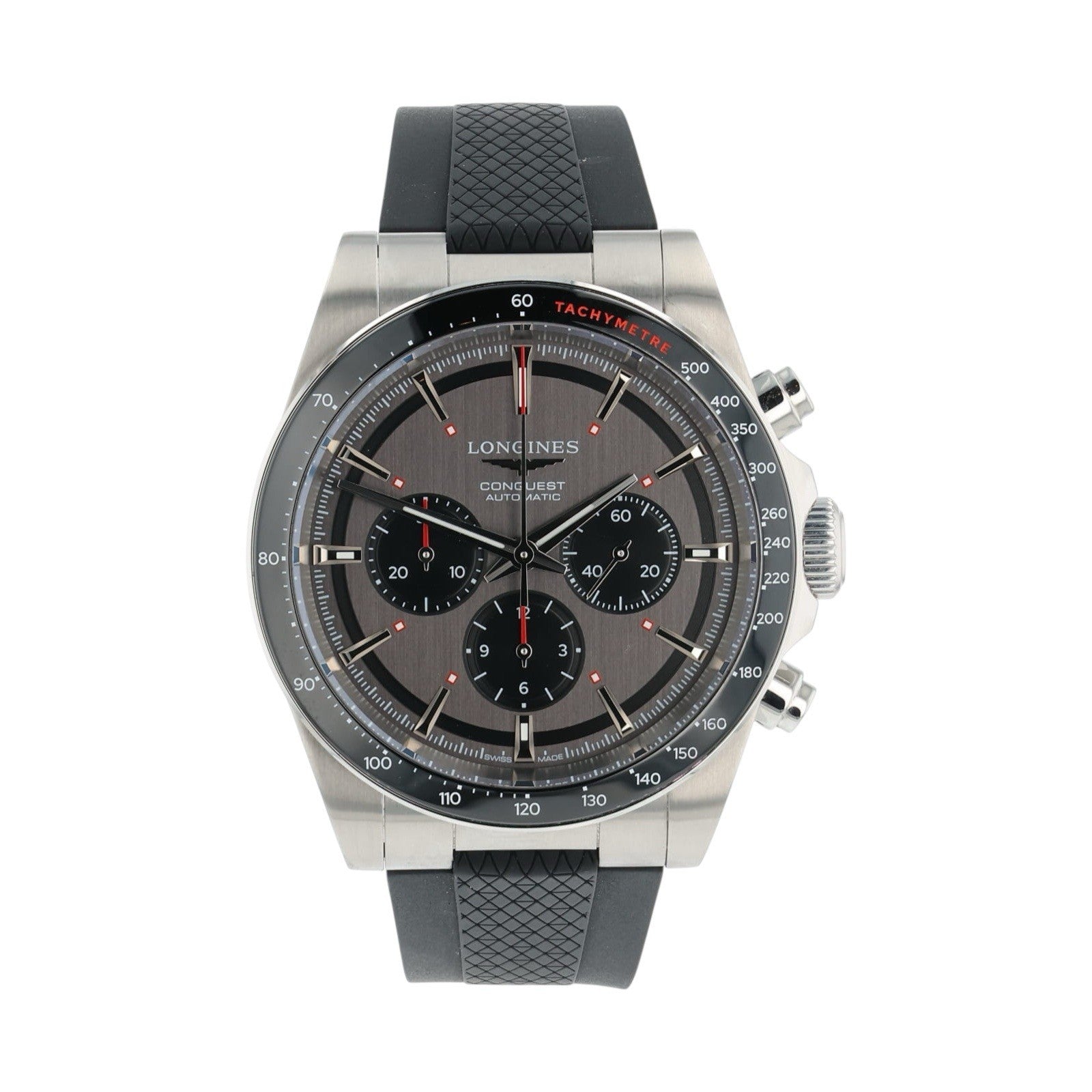 Longines Conquest Stainless Steel Grey Dial 42mm Automatic Men’s Watch L3.836.4
