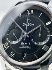 Omega De Ville Co-axial Stainless Steel Black 42mm Automatic Men’s Watch