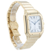 2022 Cartier Santos Silver Dial 18k Yellow Gold 40mm Automatic Watch WGSA0029