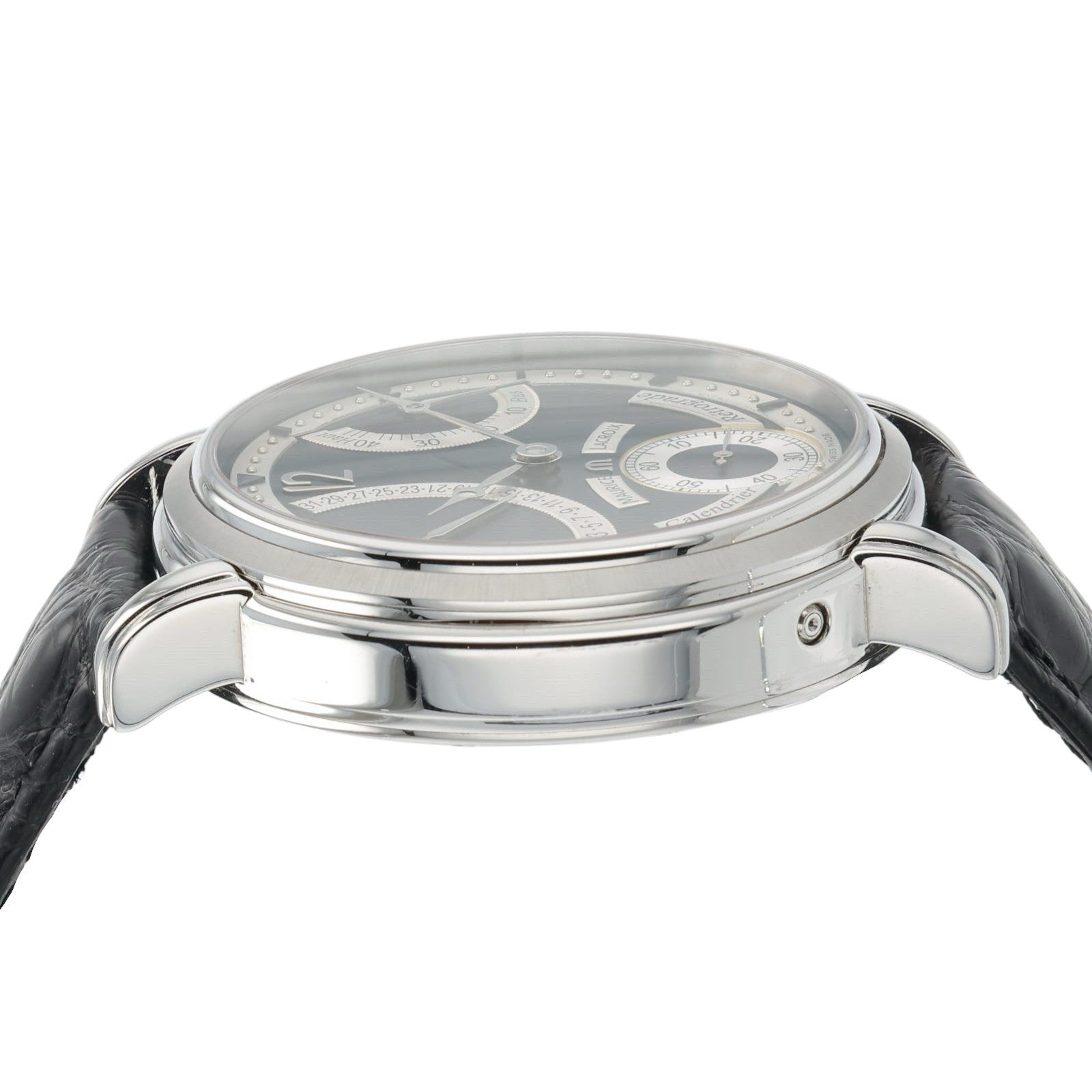 Maurice Lacroix Masterpiece Black Dial Stainless Steel 44mm Manual Wind MP7068