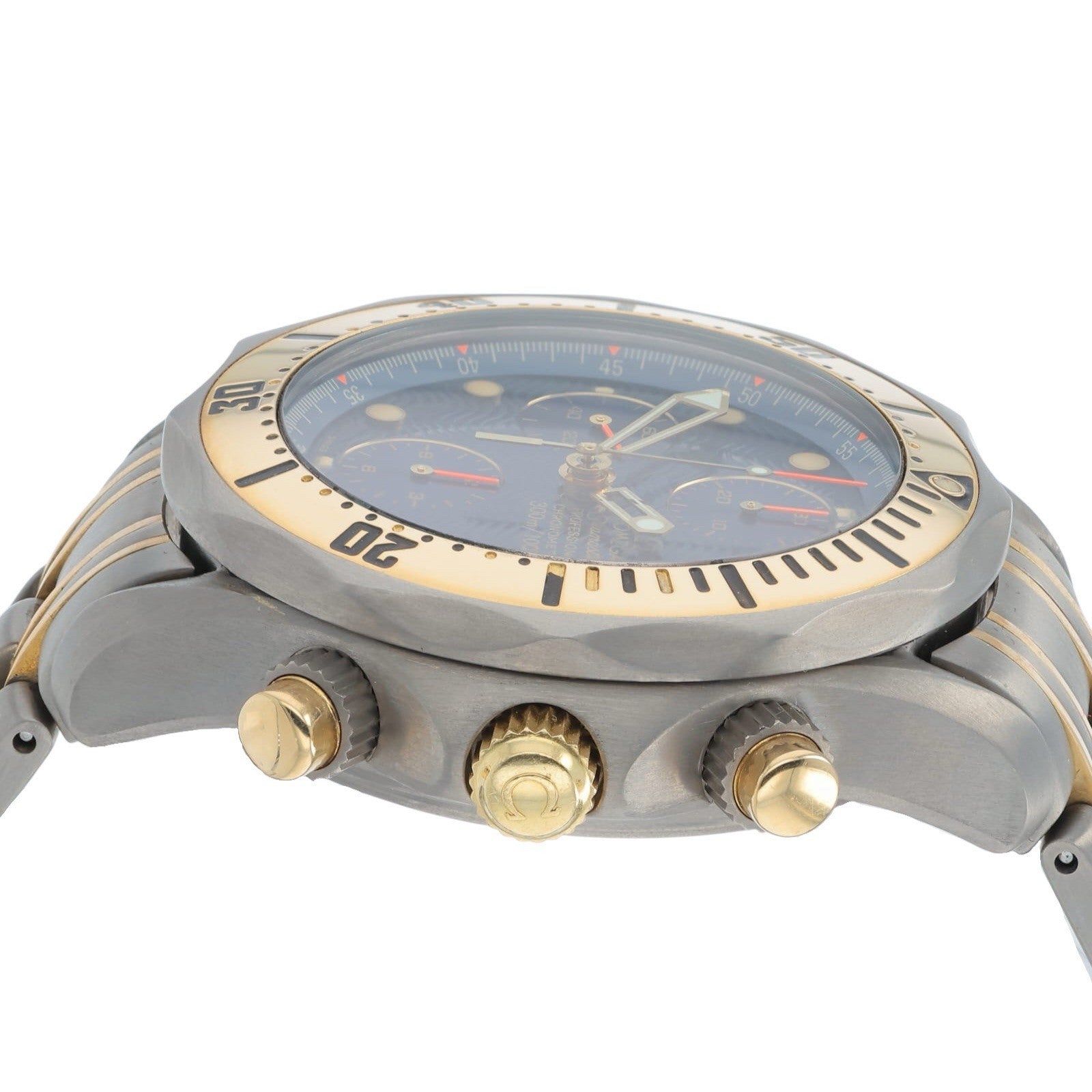 Omega Seamaster Titanium & Gold Blue Dial 42mm Automatic Mens Watch 2297.80