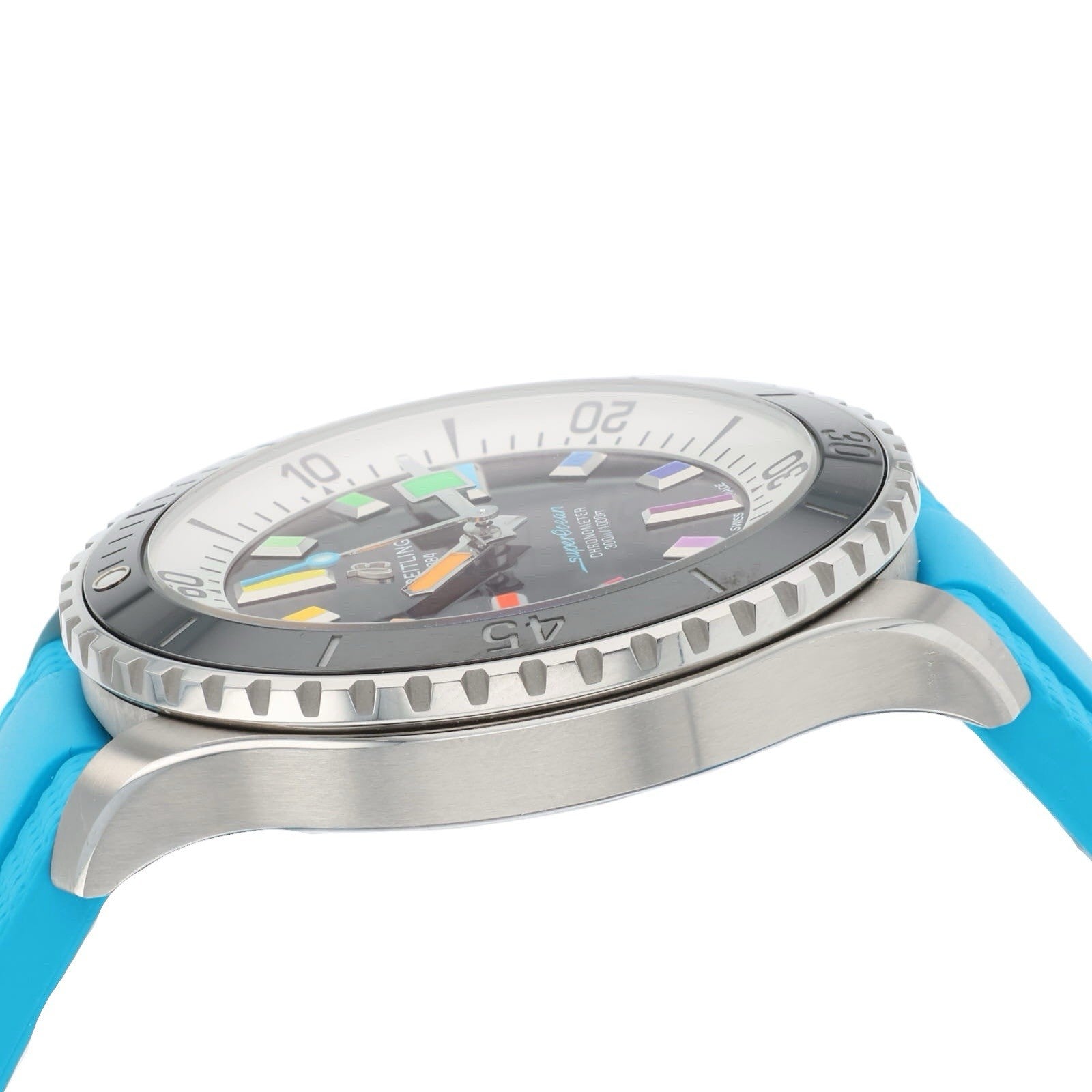 Breitling Superocean Stainless Steel Black Dial 42mm Automatic Mens Watch A17375