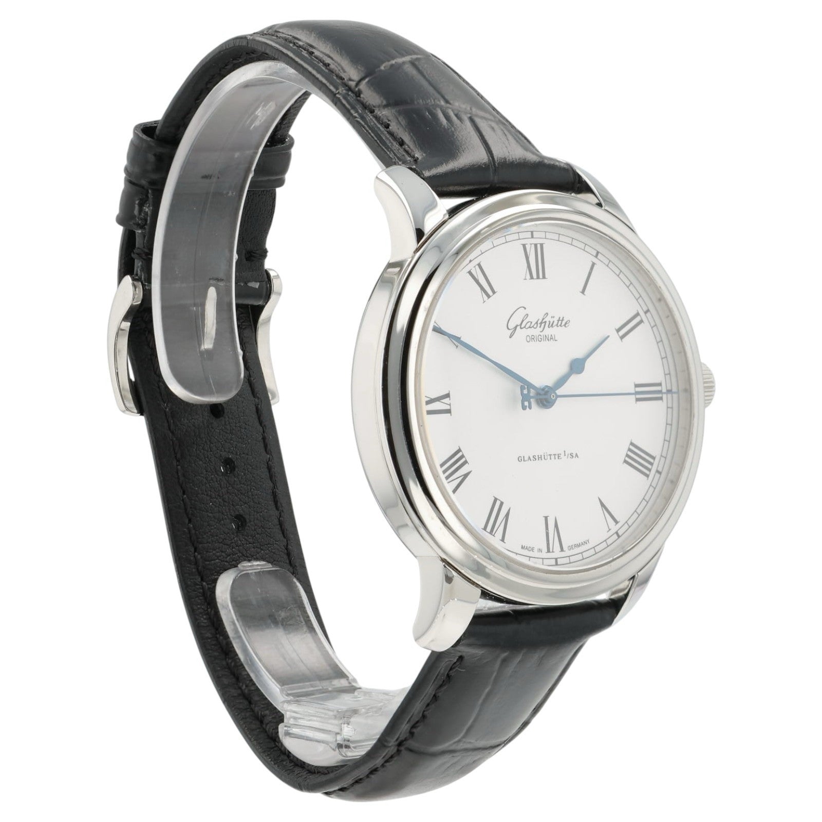 Glashutte Senator Silver Dial Stainless Steel 40mm Automatic Mens 1-39-59-01-01