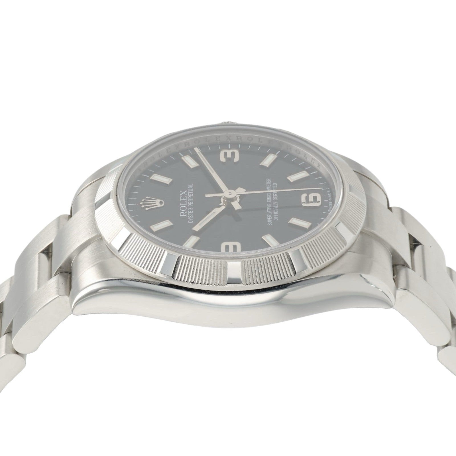Rolex OP Black Dial Stainless Steel 31mm Automatic Movement Womens 177210