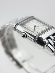 Jaeger LeCoultre Reverso Diamond Duetto Steel 21mm Quartz Women’s Watch 265.8.08