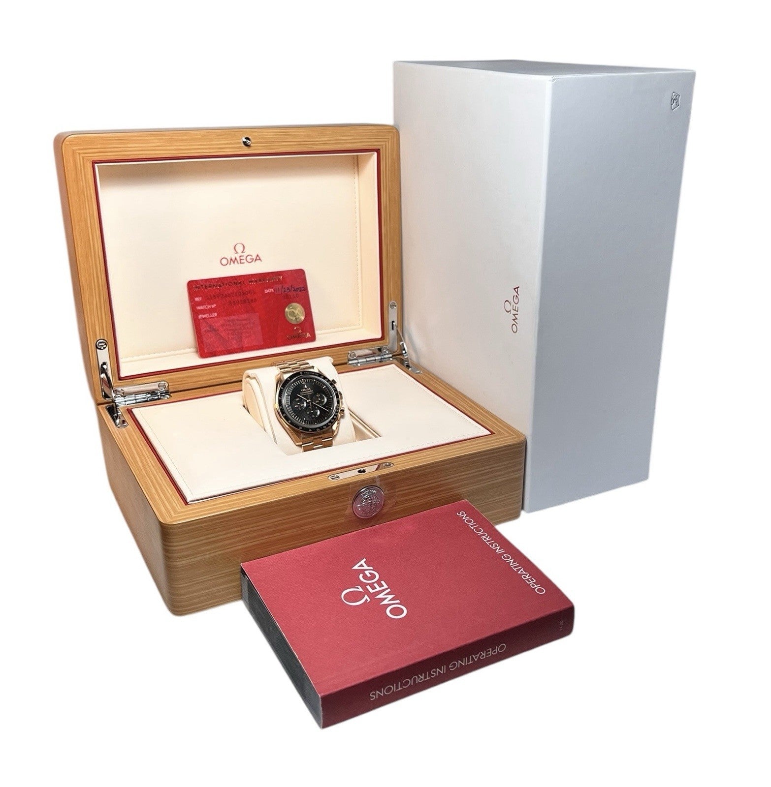 Omega Speedmaster 18k Rose Gold Black Dial 42mm Manual Wind 310.60.42.50.01.001