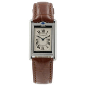 Cartier Tank Basculante Silver Dial Steel 24x36mm Quartz Men’s Watch W1011258