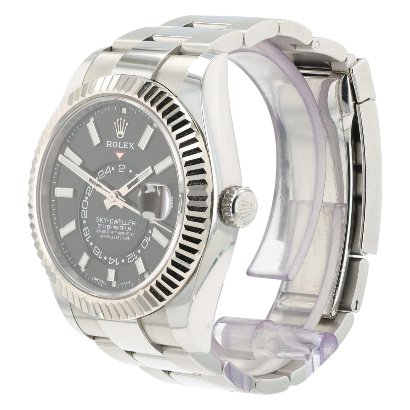 Rolex Sky-Dweller Black Dial Stainless Steel 42mm Automatic Men’s Watch 336934