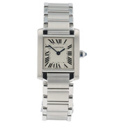 Cartier Tank Franchise Steel Silver Dial 25x20mm Quartz Women’s Watch W51008Q3