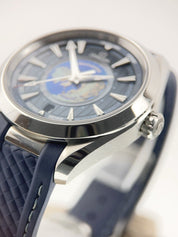 Omega Seamaster Aqua Terra Worldtimer Steel Blue Dial 43mm 220.12.43.22.03.001